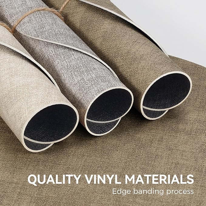 13" Round Placemats Set of 4, NCUE Dual-Sided Faux Leather Heat Resistant Table Mats, Waterproof Oilproof Washable Protective Table Placemats with Coaster, Wipeable Vinyl for Indoor & Outdoor Use