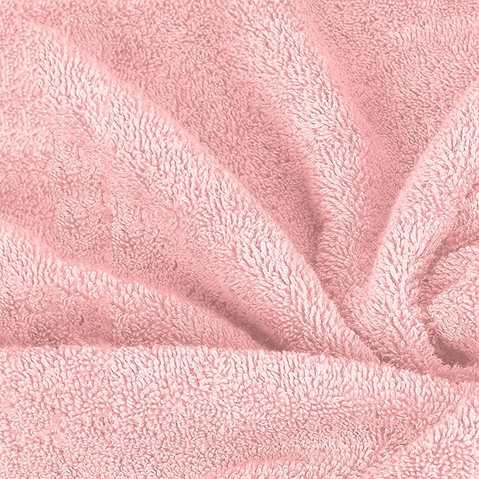 Mocassi Luxury 100% Turkish Cotton 2-Pack Bath Towel Set- Ultra Soft, Quick Dry Highly Absorbent 27 x 54 inch Premium Spa Hotel Quality 2PC Bath Towels - Luxurious Soft Bathroom Towels, Dusty Rose