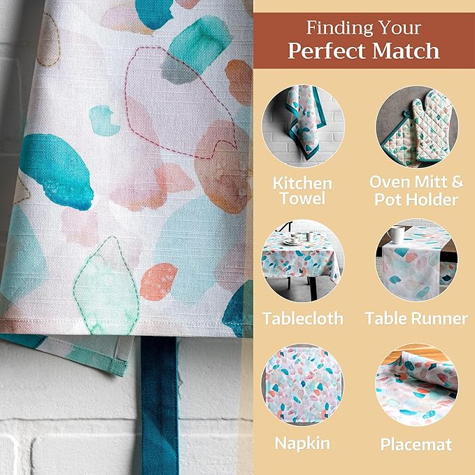 Maison d' Hermine 100% Cotton Apron for women with Pocket Kitchen Chef Apron for Men Cooking Mothers Day Gifts