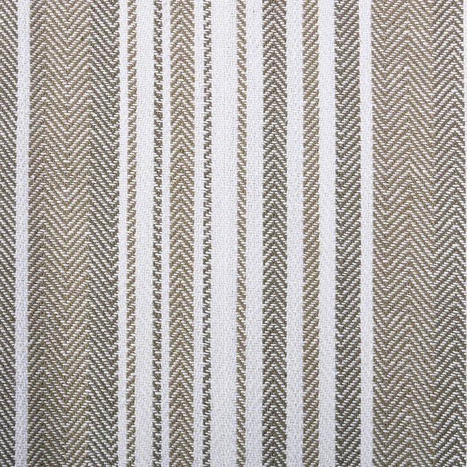 DII Assorted Woven, Kitchen Dishtowel Set, 18x28, Brown, 5 Piece