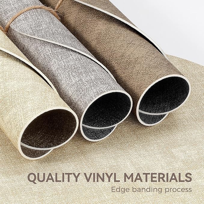 13" Round Placemats Set of 6, NCUE Dual-Sided Faux Leather Heat Resistant Table Mats, Waterproof Oilproof Washable Protective Table Placemats with Coaster, Wipeable Vinyl for Indoor & Outdoor Use