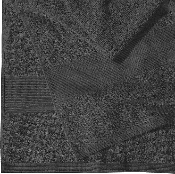 Belizzi Home Premium Cotton Oversized 2 Pack Bath Sheet 35x70-100% Pure Cotton - Ideal for Everyday use - Ultra Soft & Highly Absorbent - Machine Washable - Charcaol
