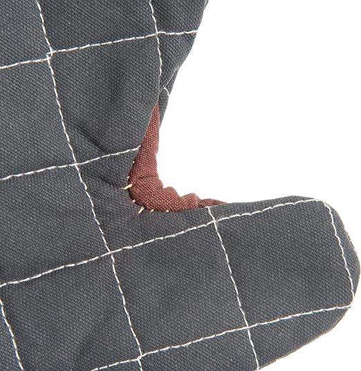 Carlisle FoodService Products 800FG24-BK BestGuard Commercial Heat Protection Up to 450° F Oven Mitts (Pair), 24" Length, Black