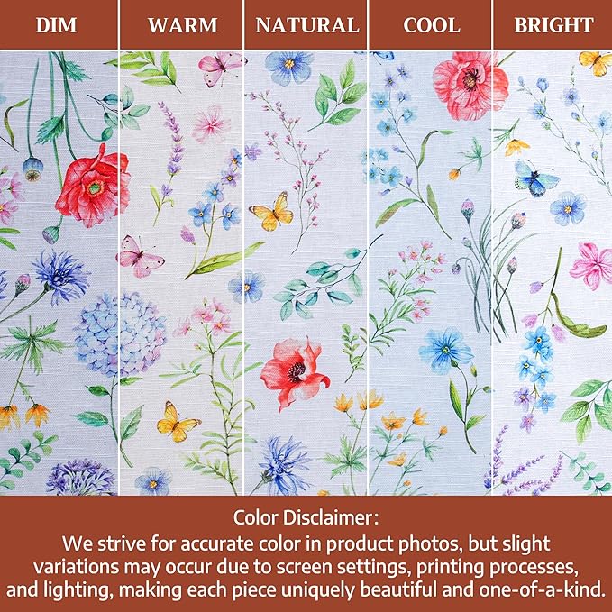 Maison d' Hermine Cloth Napkins Set of 4 100% Cotton Everyday Reusable Square Napkins Cloth Washable Dinner Party Wedding Restaurant Gifts for Mothers Day Spring/Summer (Just Floral, 20" x 20")