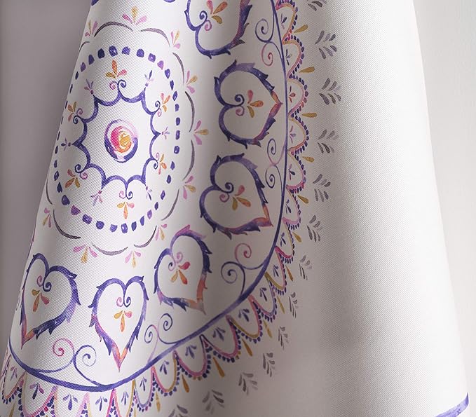 Maison d' Hermine Kitchen Towels Set of 3 100% Cotton 27.50" x 20" Reusable Cloth Tea Dish Towels Absorbent with Hanging Loop for Kitchen Gifts for Mothers Day Spring/Summer (Mandala)