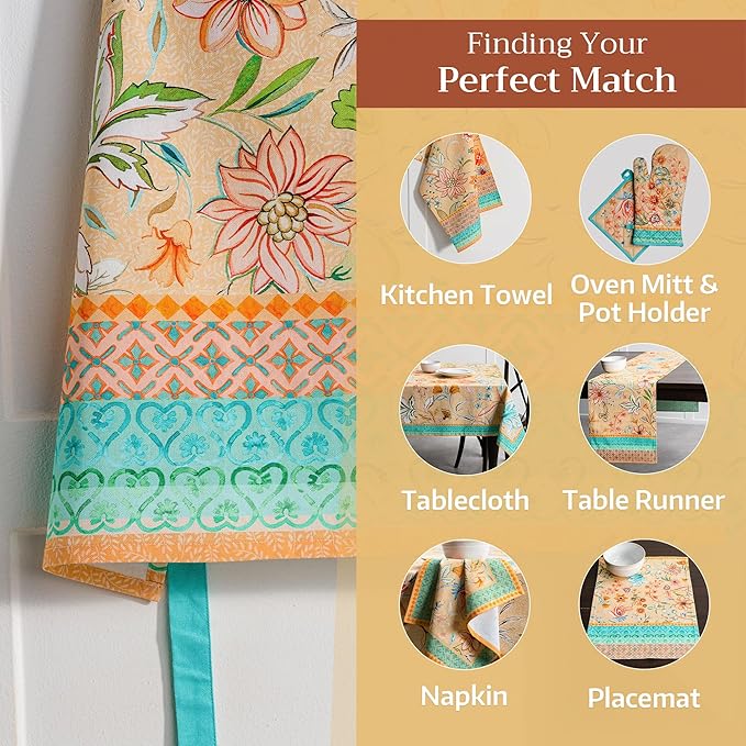 Maison d' Hermine 100% Cotton Apron for women with Pocket Kitchen Chef Apron for Men Cooking Mothers Day Gifts