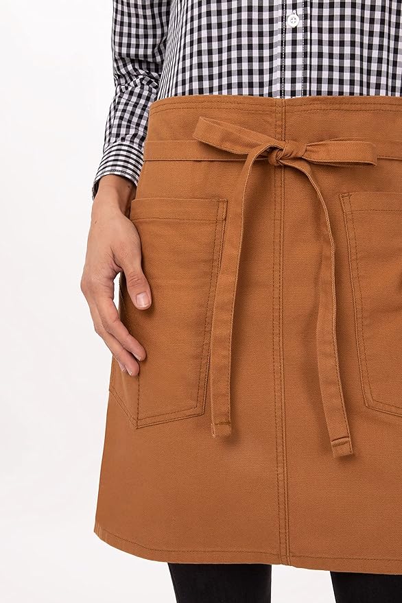 Chef Works Unisex Rockford Half Bistro Apron