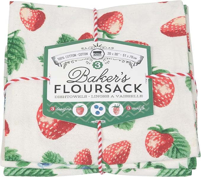 Berry Patch Floursack Towels (Set of 3)