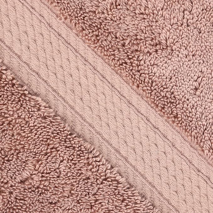 Superior Egyptian Cotton Pile 9-Piece Towel Set, 3 Bath, 3 Hand, 3 Face Towel/Washcloth, Heavyweight, Ultra Soft Luxury Towels, Thick Plush Essentials, Guest Bath, Spa, Hotel Bathroom, Muted Mauve