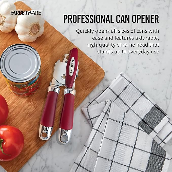 Farberware Pro 2 Can Opener, Red, One Size