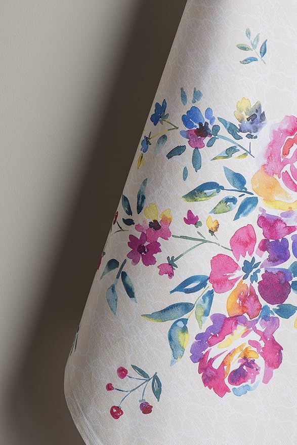 Maison d' Hermine Kitchen Towels Set of 3 100% Cotton 27.50" x 20" Reusable Cloth Tea Dish Towels Absorbent with Hanging Loop for Kitchen Gifts for Mothers Day Spring/Summer (Rose Garden)