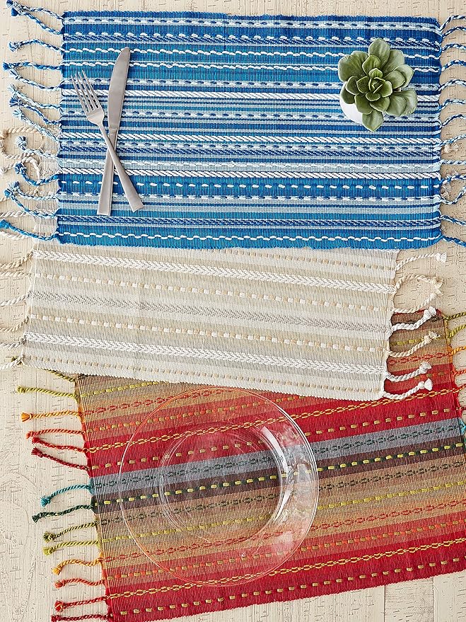 DII Southwest Collection Tabletop, Placemat Set, Spice, 6 Piece