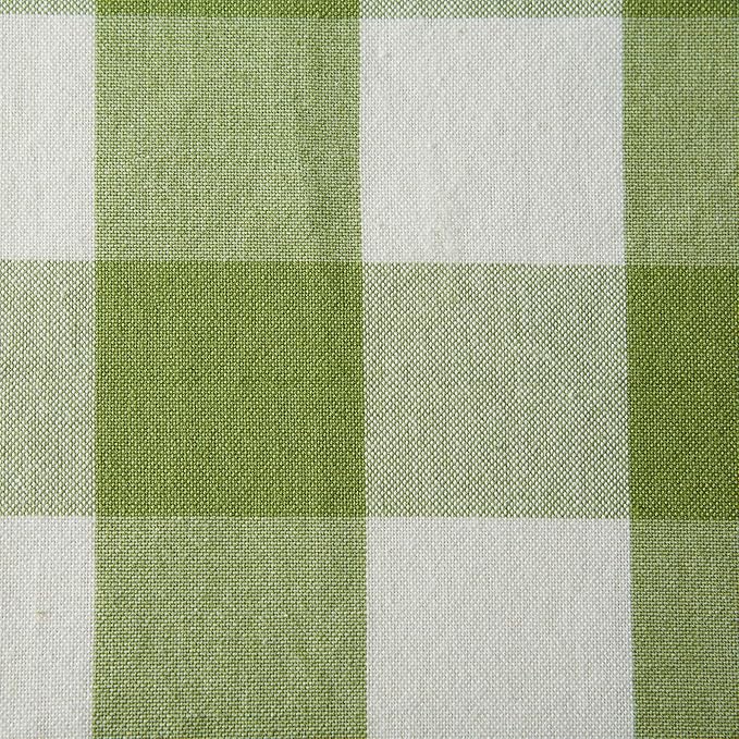 DII Buffalo Check Collection, Classic Farmhouse Cloth Napkin Set, 20x20, Antique Green, 6 Piece