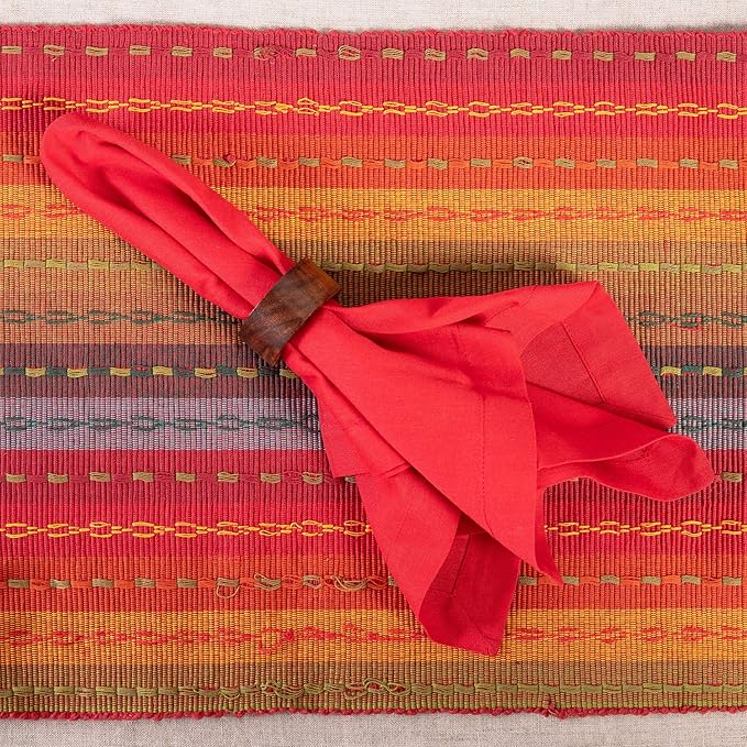 Cotton Craft 12 Pack Oversized Dinner Napkins 20x20 Tomato, 100% Cotton, Tailored with Mitered Corners and a Generous Hem, Napkins are 38% Larger Than Standard Size.