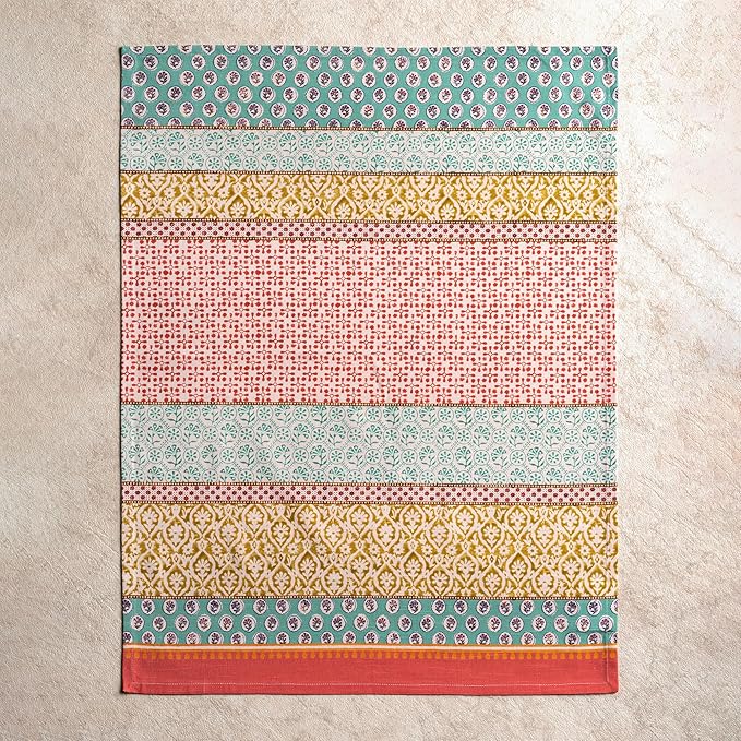 Maison d' Hermine Kitchen Towels Set of 3 100% Cotton 27.50" x 20" Reusable Cloth Tea Dish Towels Absorbent with Hanging Loop for Kitchen Gifts for Mothers Day Spring/Summer (Provence)