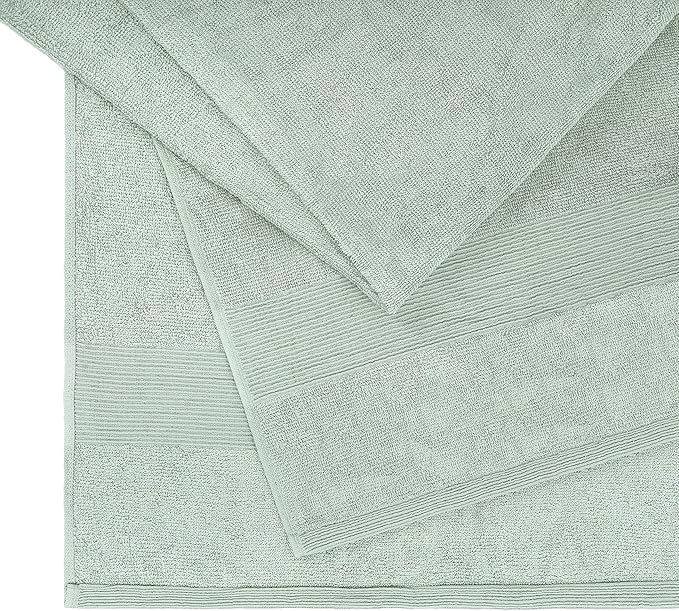 Belizzi Home Premium Cotton Oversized 2 Pack Bath Sheet 35x70-100% Pure Cotton - Ideal for Everyday use - Ultra Soft & Highly Absorbent - Machine Washable - Sea Green