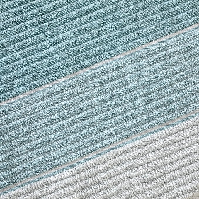 SKL Home Planet Ombre 100% Turkish Cotton Bath Towel, Aqua