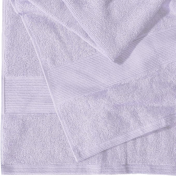 Belizzi Home Premium Cotton Oversized 2 Pack Bath Sheet 35x70-100% Pure Cotton - Ideal for Everyday use - Ultra Soft & Highly Absorbent - Machine Washable - Purple
