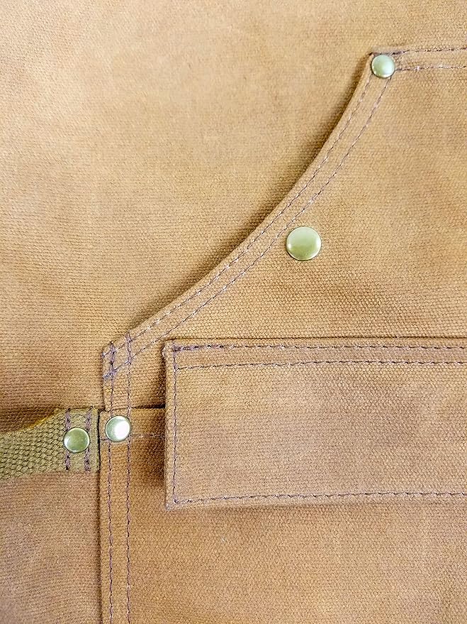 Hudson Durable Goods - Woodworking Edition - Waxed Canvas Apron - Brown