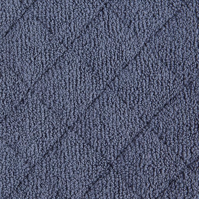 DII Basic Terry Collection Quilted 100% Cotton, Potholder, Stonewash Blue, 3 Piece