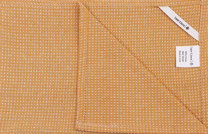 LANE LINEN Kitchen Towels Set of 6-100% Cotton, Quick-Drying 18” x 28” Dish & Tea Towels, Premium Hand Towels for Drying Dishes - Yellow