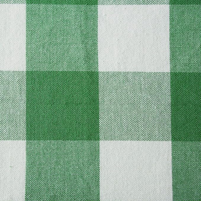 DII Buffalo Check Collection, Classic Farmhouse Cloth Napkin Set, 20x20, Green & White, 6 Piece