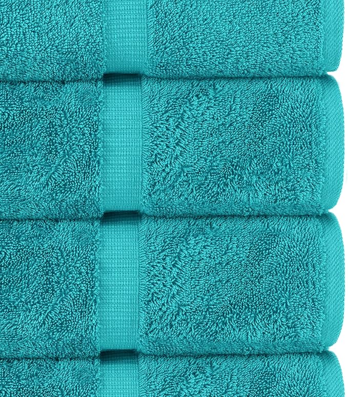 Chakir Turkish Linens Luxury Spa and Hotel Quality Premium Turkish Cotton 6-Piece Towel Set (2 x Bath Towels, 2 x Hand Towels, 2 x Washcloths)