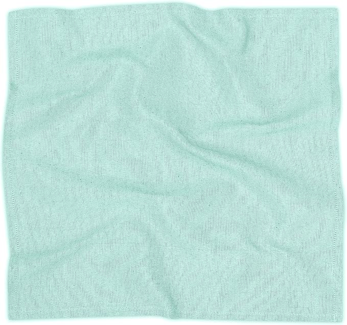 Ruvanti Cloth Napkins Set of 12, 18x18 Reusable Napkins Cloth Washable, Soft & Durable Table Napkin, Poly Cotton Fabric Dinner Napkins for Parties, Christmas, Thanksgiving, Weddings - Sea Green