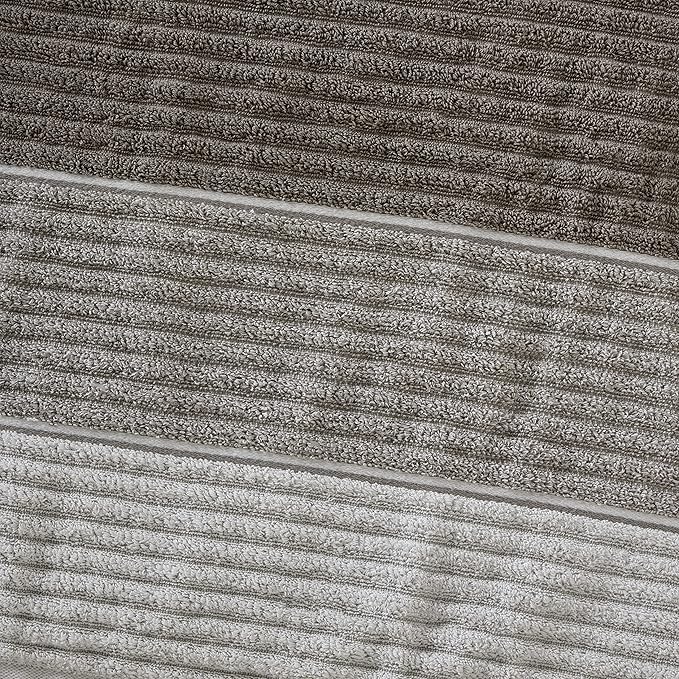 SKL Home Planet Ombre 100% Turkish Cotton Premium Bath Towel, 600 GSM, Soft & Absorbent, Taupe