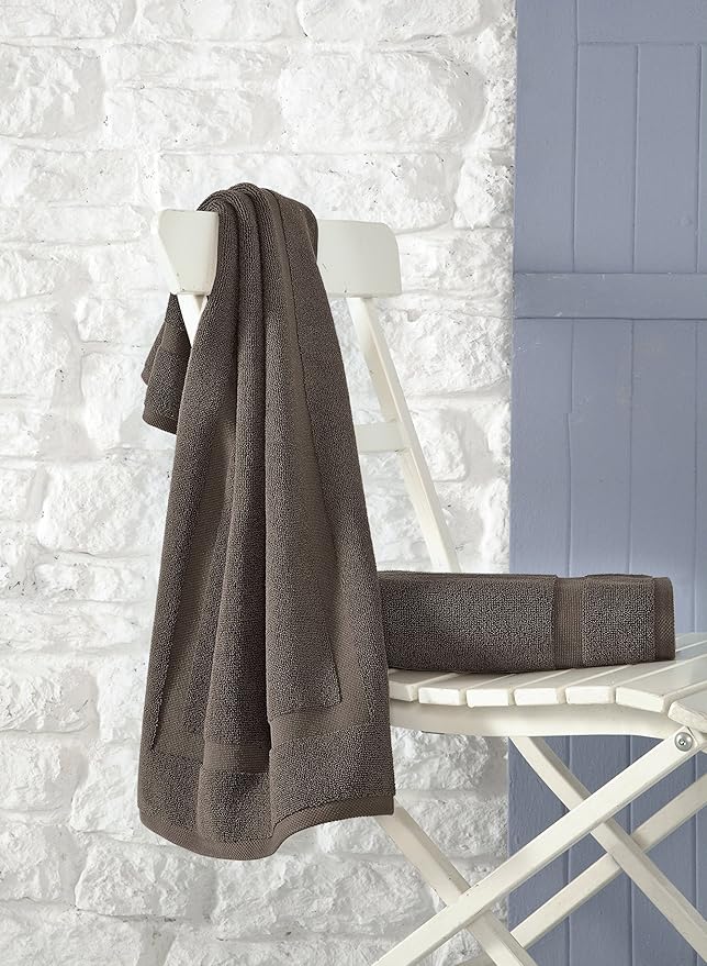 SALBAKOS 100% Turkish Cotton Bath Mat Set 2-Piece - 20x34 inch, Hotel & Spa Collection, Soft, Absorbent, Long Lasting, Durable Bathroom Rugs | Made in Turkey (Chocolate, 2 Bath Mats)