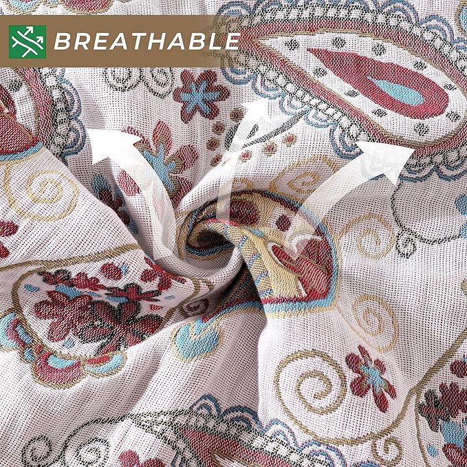 Kitchen Dish Towels for Drying 100% Cotton,Ultra Absorbent Quick Drying Thick Reusable Cleaning Decorative Tea Towels with Hanging Loop,Reversible Boho Pretty Hand Towels,Floral,4 Pack