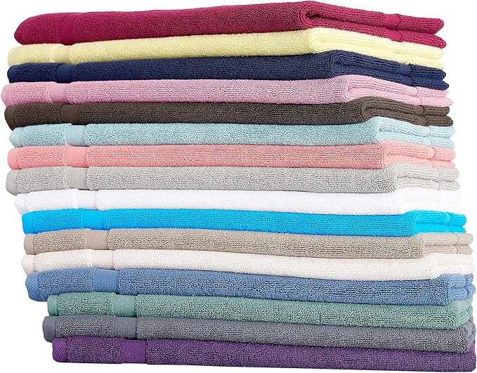 SALBAKOS 100% Turkish Cotton Bath Mat Set 2-Piece - 20x34 inch, Hotel & Spa Collection, Soft, Absorbent, Long Lasting, Durable Bathroom Rugs | Made in Turkey (Chocolate, 2 Bath Mats)