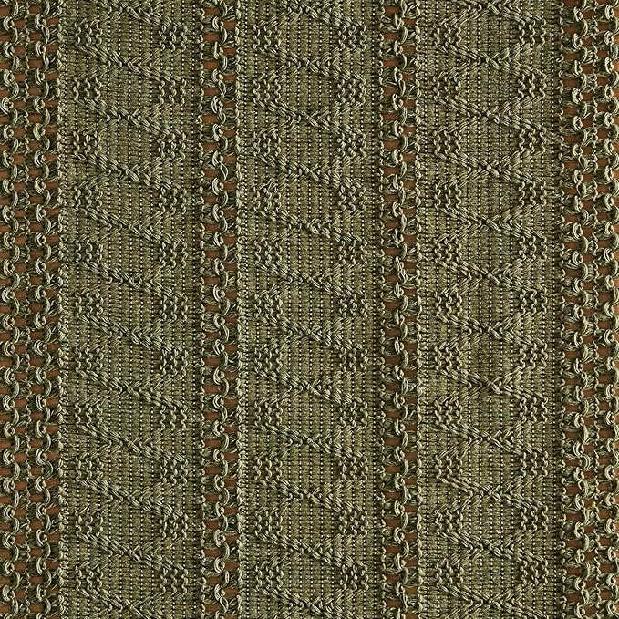 ZeeMart Macrame Style Boho Table Runner, Moss Green Table Runners 90 Inches Long, Farmhouse Woven Home Decor, 12x90 Inch, Moss