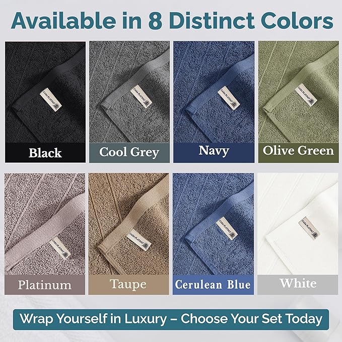 Casa Platino Hand Towels for Bathroom - 6 Pack (16"x28") - 100% Cotton Hand & Face Towels - Durable, Lightweight & Quick Dry - Affordable Bathroom Hand Towel, Everyday Essential for Dorm Rooms - Navy