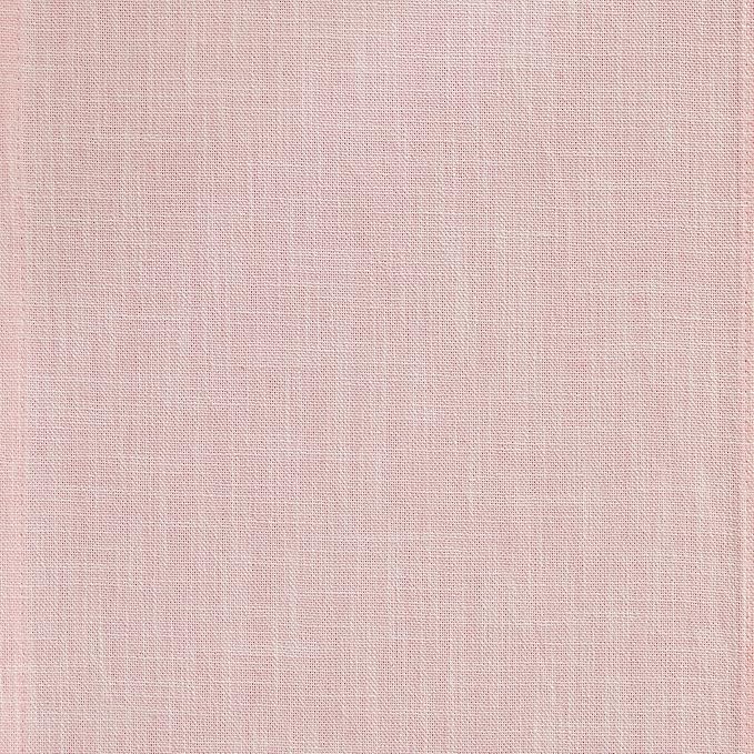 ZeeMart Rustic Cotton Linen Table Runner, 13x108 Inches Pink, Farmhouse Style Pink Table Runners 108 Inches Long, Washable Kitchen Dining Table Decoration for Home Party Decor